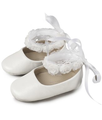 Μπαλαρινα με Δέσιμο στον Αστραγαλο MI1506 Λευκό