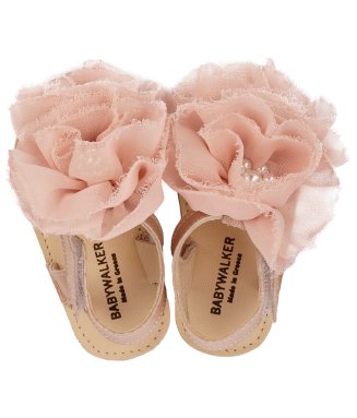 Πέδιλο με  Chiffon Λουλούδια MI1559 Ροζ