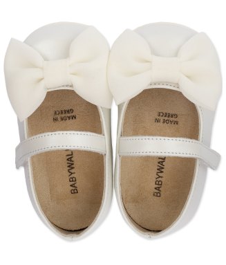 Γοβάκι  Μονή Μπαρέτα με Φιόγκο PRI2525 Εκρού