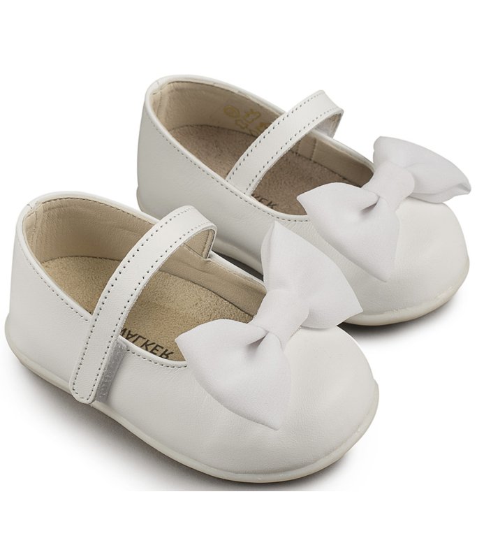 Γοβάκι  Μονή Μπαρέτα με Φιόγκο PRI2525 Λευκό