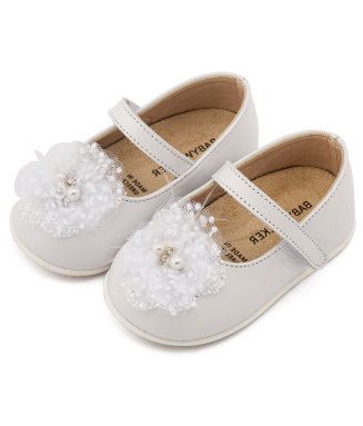 Γοβάκι  Μονή Μπαρέτα  PRI2660 Λευκό