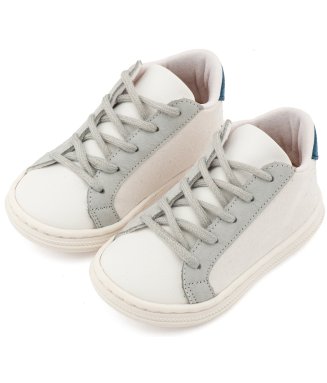 Δετό Τρίχρωμο Σνίκερ BS3039 Λευκό Γκρι Ταμπά