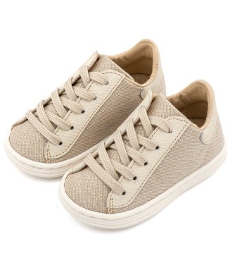 Δετά Δίχρωμα Σνίκερς  BS3093 Μπέζ