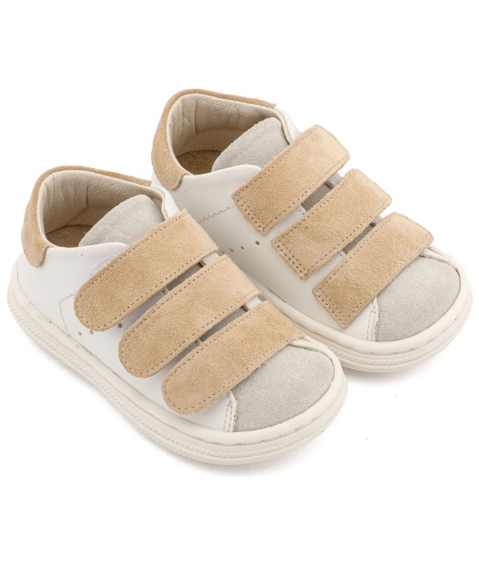 Δίχρωμα Σνίκερς  BS3096 Μπέζ