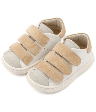 Δίχρωμα Σνίκερς  BS3096 Μπέζ