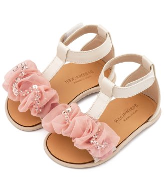 Σανδάλια  με Χειροποίητο Διακοσμητικό BS3601 Ρόζ