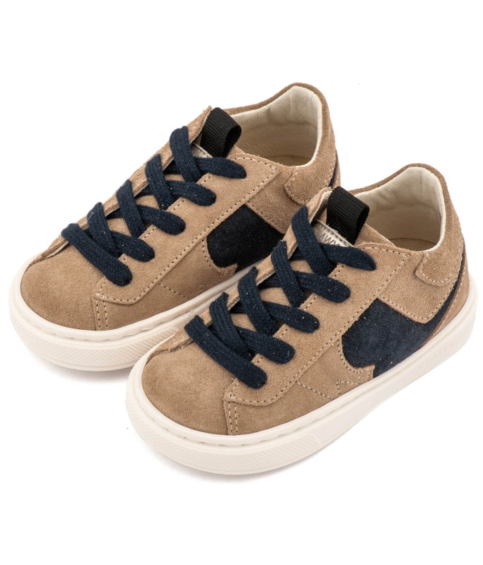 Δίχρωμο Sneaker Κορδόνια EXC8002 Beige