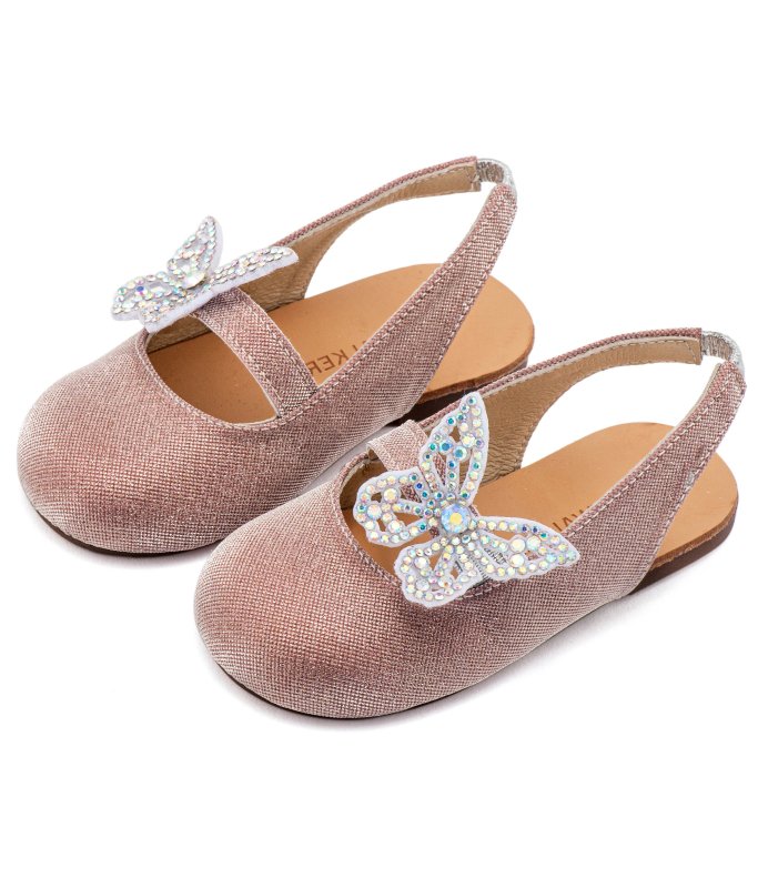 Σαμπό Διακοσμημένο Ολόγυρα με Στρας και Πεταλούδα EXC5881 Pink