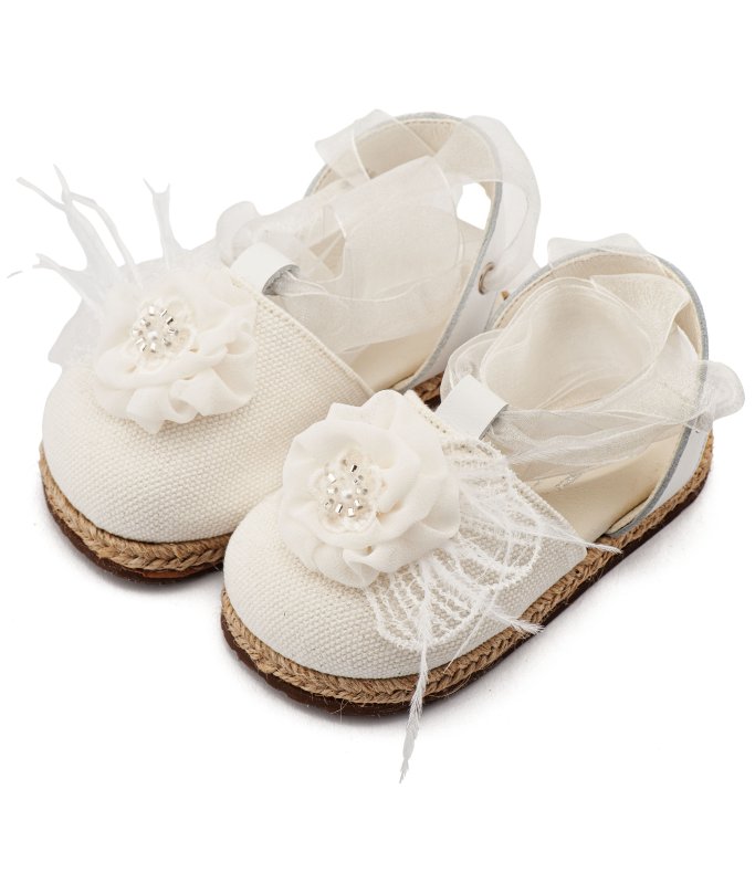 Εσπαντριγια Διακοσμημένη  Ολόγυρα EXC5905White