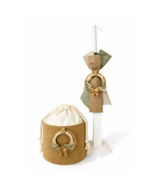 3117-3118 Σετ βάπτισης μπεζ...