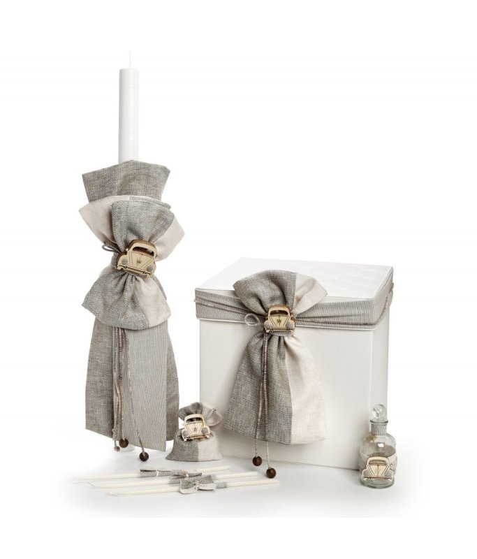 ΣΕΤ ΒΑΠΤΙΣΗΣ ΜΠΕΖ-ΛΑΔΙ ΣΚΑΡΑΒΑΙΟΣ ΞΥΛΙΝΟΣ 2604-2605