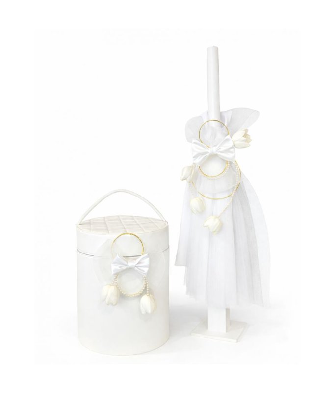 3139-3140 Σετ βάπτισης με τουλίπες